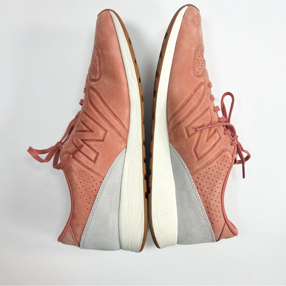 New Balance 420 Sneakers in Color Deconstructed Salmon Suede Mens size 12 - Picture 7 of 14